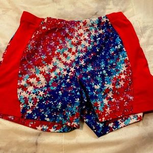 Youth xl 14-16 gymnastics athletic spandex shorts